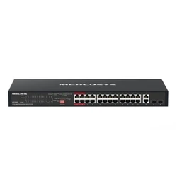 MERCUSYS Network Switch Gigabit Rackmount 28-Port with 24-Port PoE MS128GP
