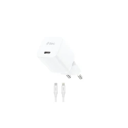 TTEC Φορτιστής Travel SmartCharger GaN 30W PD με Καλώδιο USB C σε Lightning Λευκό