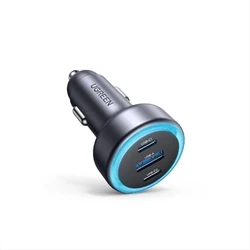 UGREEN Car Charger EC307 30W 3A with 1xUSB 2xType-C
