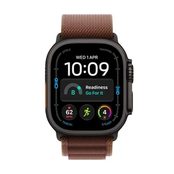 Apple Watch Ultra 4 Titanium 49mm Cellular (Black Titanium με Burgundy Alpine Loop - M)