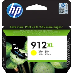HP 912XL Κασέτα Μελάνης Κίτρινη Υψηλής Απόδοσης 8,5 ml (3YL83AE)