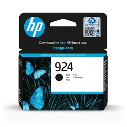 HP 924 Μαύρο Γνήσιο Μελάνι Εκτυπωτή InkJet (4K0U6NE)