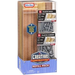 MGA Little Tikes Creative Construction Refill Pack Wood Plastic Screws Plastic Nails