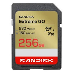 SanDisk Extreme GO SDXC 256GB UHS-I Memory Card — 230MB/s Read, 150MB/s Write (SDSDXGN-256G-GNCIN)