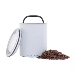 Airscape Metal Coffee Canister 4.73 L (1 kg) White Matte