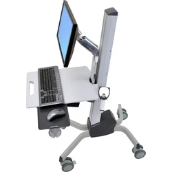 Ergotron Neo-Flex Βάση Δαπέδου Περιφερειακών με Ροδάκια Ασημί 24-206-214
