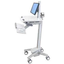 Ergotron StyleView Βάση Δαπέδου Οθόνης έως 24" με Ροδάκια - Ασημί (SV40-6300-0)