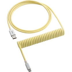 CableMod Classic Coiled Keyboard Cable USB-C to USB Type-A, Lemon Ice - 150cm (CM-CKCA-CW-YW150YW-R)