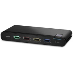 Belkin F1DN104KVM-UN-4 4-Port Single-Head KVM Switch (DP/HDMI to DP/HDMI) — 4K Ultra HD, NIAP Protection Profile 4.0