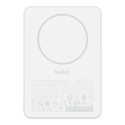 Belkin BoostCharge Slim MagSafe Power Bank 7500mAh 7.5W Λευκό