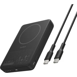 Belkin BoostCharge Slim MagSafe Qi2 Power Bank 10000mAh Μαύρο