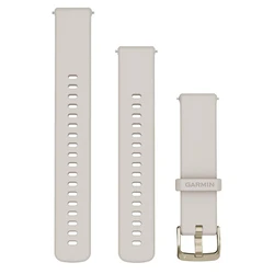 Garmin Quick Release 18mm Silicone Replacement Band - Ivory/Soft Gold (010-13256-04)