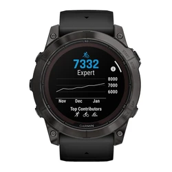 Garmin fēnix 7X Pro Sapphire Solar Titanium 51mm Carbon Grey DLC Titanium με μαύρο λουράκι - Smartwatch