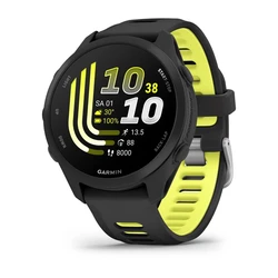 Garmin Forerunner 170 43mm Smartwatch Bluetooth Μαύρο με μαύρο/κίτρινο λουράκι