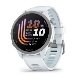 Garmin Forerunner 170 43mm Διάβροχο Smartwatch με Παλμογράφο (Whitestone with Whitestone/Cloud Blue Band)