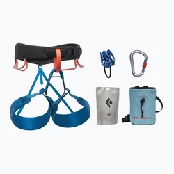 Black Diamond Momentum Harness Package - Men's Climbing Set Blue/Black Size L