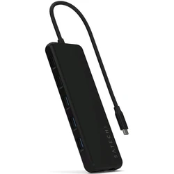 Satechi 13-in-1 USB-C USB-C Docking Station με HDMI/DisplayPort 4K PD Ethernet και σύνδεση 3 Οθονών Μαύρο