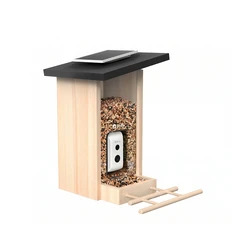 Birdfy Ταΐστρα με Κάμερα AI IP66 Αδιάβροχη με Ηλιακό Πάνελ Καφέ Μπεζ