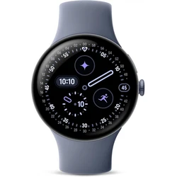 Google Pixel Watch 4 Aluminium 45mm με Παλμογράφο (Satin Moonstone Aluminium Case / Moonstone Active Band)
