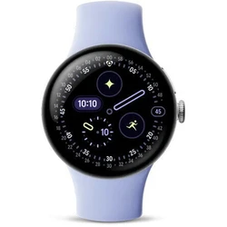 Google Pixel Watch 4 Aluminium 41mm LTE (Polished Silver Aluminium Case / Iris Active Band) με Παλμογράφο