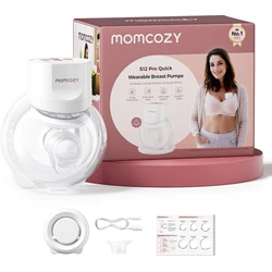 Momcozy S12 Pro+ Ηλεκτρική Μονή Θήλαστρα με Μασάζ, με Μπαταρία, Λευκή
