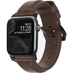 Nomad Traditional Λουράκι Δερμάτινο Brown/Black για Apple Watch 42/44/45/49mm (NM1A4RBT00)