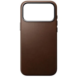 Nomad Leather Back Cover - Brown for iPhone 17 Pro Max (MagSafe Compatible)