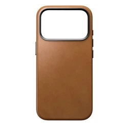 Nomad Back Cover Leather / Leatherette Brown (iPhone 17 Pro)