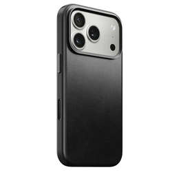 Θήκη Nomad για iPhone 17 Pro MagSafe από δέρμα Horween Traditional, Αντι-κρούση, Μαύρο
