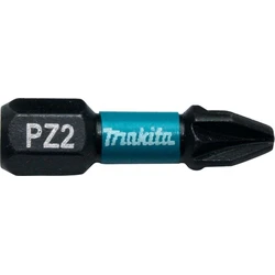 Makita Μύτη Κατσαβιδιού PZ2 25mm 2τμχ Impact Black