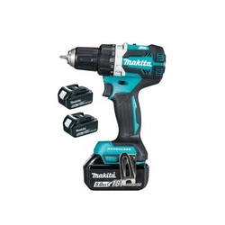 Makita Cordless Drill Driver 18V DDF484RT3J - 3x BL1850B 5.0Ah, DC18RC Charger, Makpac Case