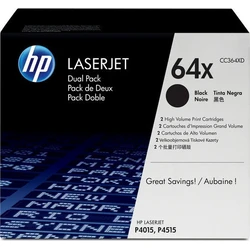 HP Toner Black Dual Pack CC364XD