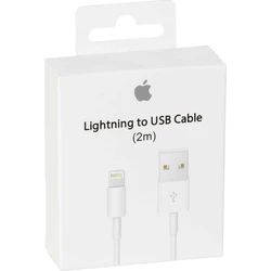 Apple USB-A σε Lightning Καλώδιο 2m Λευκό (MD819ZM/A)