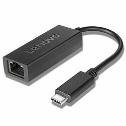 Lenovo Μετατροπείς Αντάπτορες USB C Αντάπτορας Δικτύου για Ενσύρματη σύνδεση Gigabit Ethernet