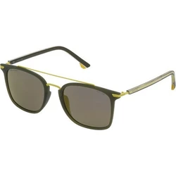Police Sunglasses SPL58354736G (SPL583 736G) Black Frame, Green Lenses, Size 54/21/145 — Unisex