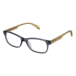 Zadig & Voltaire VZV173 04AL - Women's Optical Eyeglass Frame 52/17/135, Shiny Asphalt Gray, Acetate & Metal