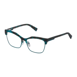 Sting Women's Eyeglass Frame Shiny Black/Turquoise Havana VST184 (53/15/140)