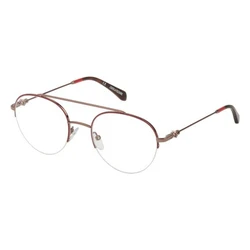Zadig & Voltaire VZV205 0SHL Women's Eyeglass Frame, Brown Metal, Size 51/20/135