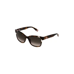 Furla Unisex Γυαλιά Ηλίου SFU470 01AY - Καφέ ταρταρούγα κοκκάλινος σκελετός, καφέ ντεγκραντέ φακοί, 54/16/135