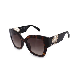Blumarine Γυναικεία Γυαλιά Ηλίου SBM795-510714 — Καφέ Ταρταρούγα Κοκκάλινο Σκελετό με Ντεγκραντέ Φακό