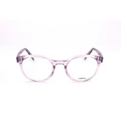 Furla Fur Montatura Vista VFU642V 06PF Women's Eyeglasses (50/21/140) Purple Acetate