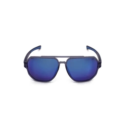 FILA Men's Sunglasses SFI301-607F6P Navy Blue Acetate Frame with Blue Mirror Polarized Lenses (60/14/140)