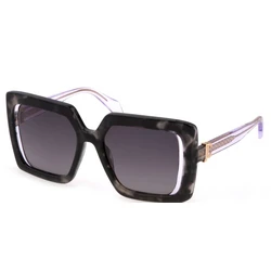 Just Cavalli Women's Sunglasses Black Acetate Frame with Purple Gradient Lens SJC027 096N
