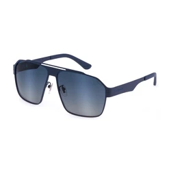 Police Men's Sunglasses SPLL08-63S72P — Navy Blue Metal Frame with Blue Gradient Lenses