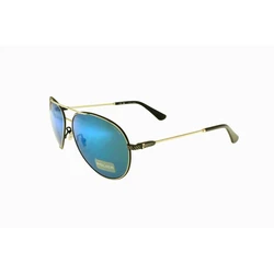 Police Octane 8 Men's Sunglasses with Gold Metal Frame and Blue Gradient Lenses SPLL11 K07B