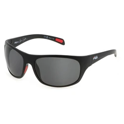 FILA Men's Sunglasses Black Frame with Black Polarized Lens SFI514 U28P