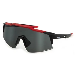 FILA Unisex Γυαλιά Ηλίου FI516 0965 — Μαύρος Κοκκάλινος Σκελετός, Μαύρος Φακός