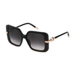 Furla 0700 Women's Sunglasses - Black Frame, Black Lens, 54/16/140