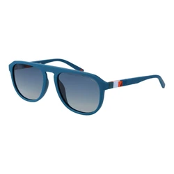 FILA Men's Sunglasses Blue Acetate Frame with Blue Gradient Polarized Lens SFI528 7SFP (56/19/145)