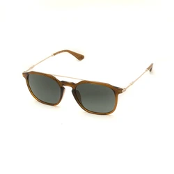 Police Unisex Sunglasses SPLL76-53D67P — Brown Frame / Green Gradient Polarized Lenses 53/19/145